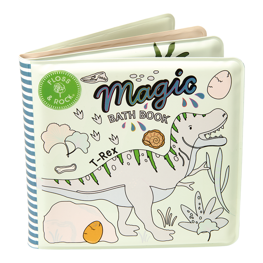 Colour Changing Reusable Bath Book Toy - Dinosaur design
