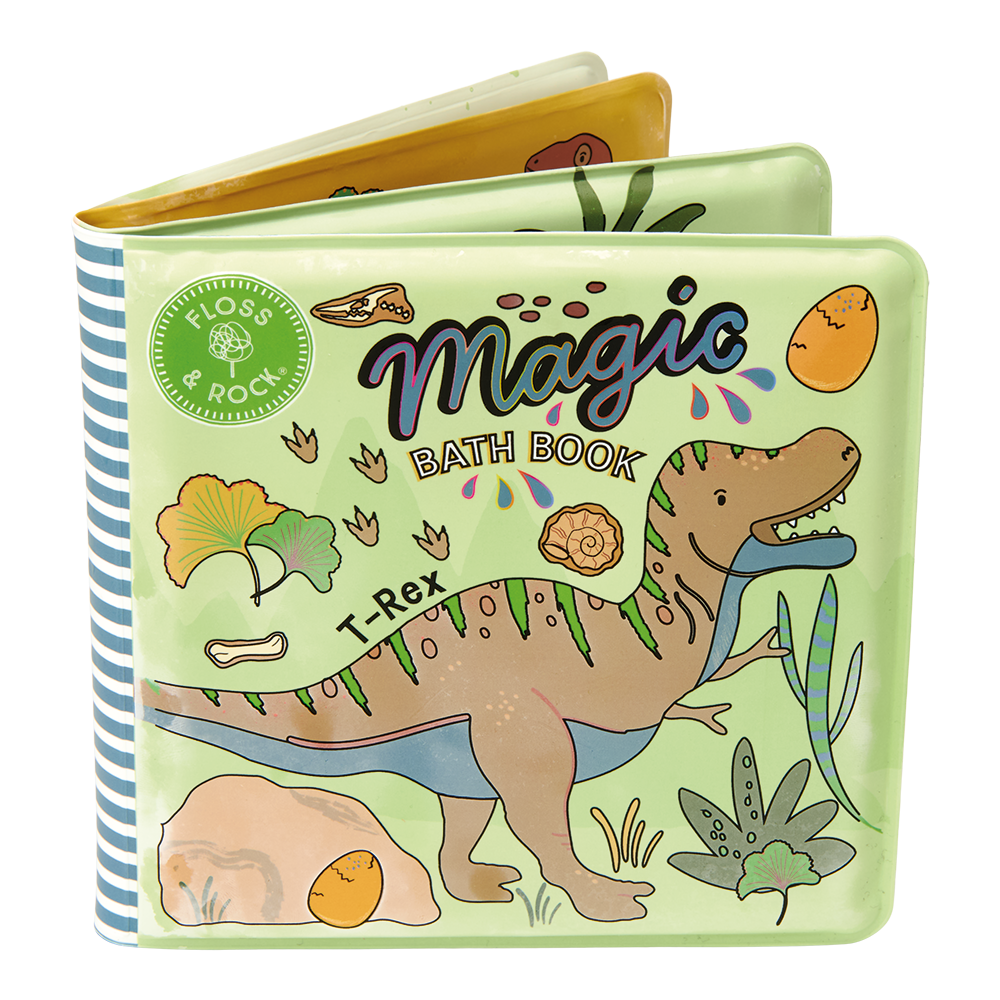 Dinosaur Magic Water Bath Book | Colour Changing Bath Book | Floss & Rock