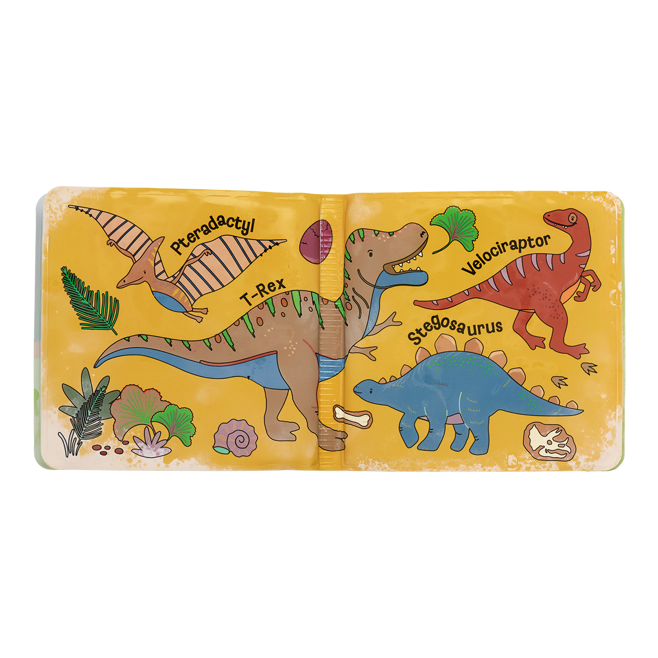 Colour Changing Reusable Bath Book Toy - Dinosaur design