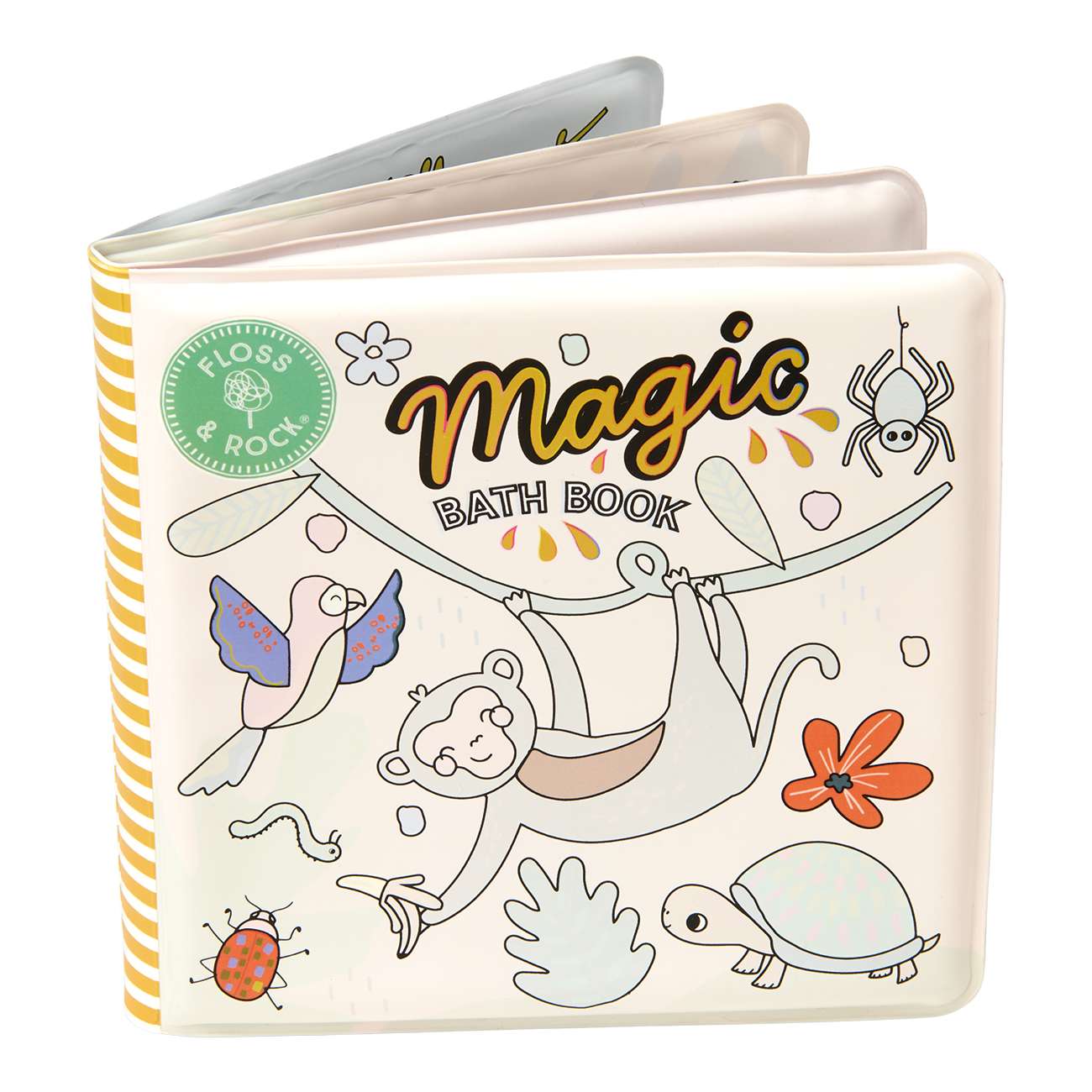 Colour Changing Reusable Bath Book Toy - Jungle design