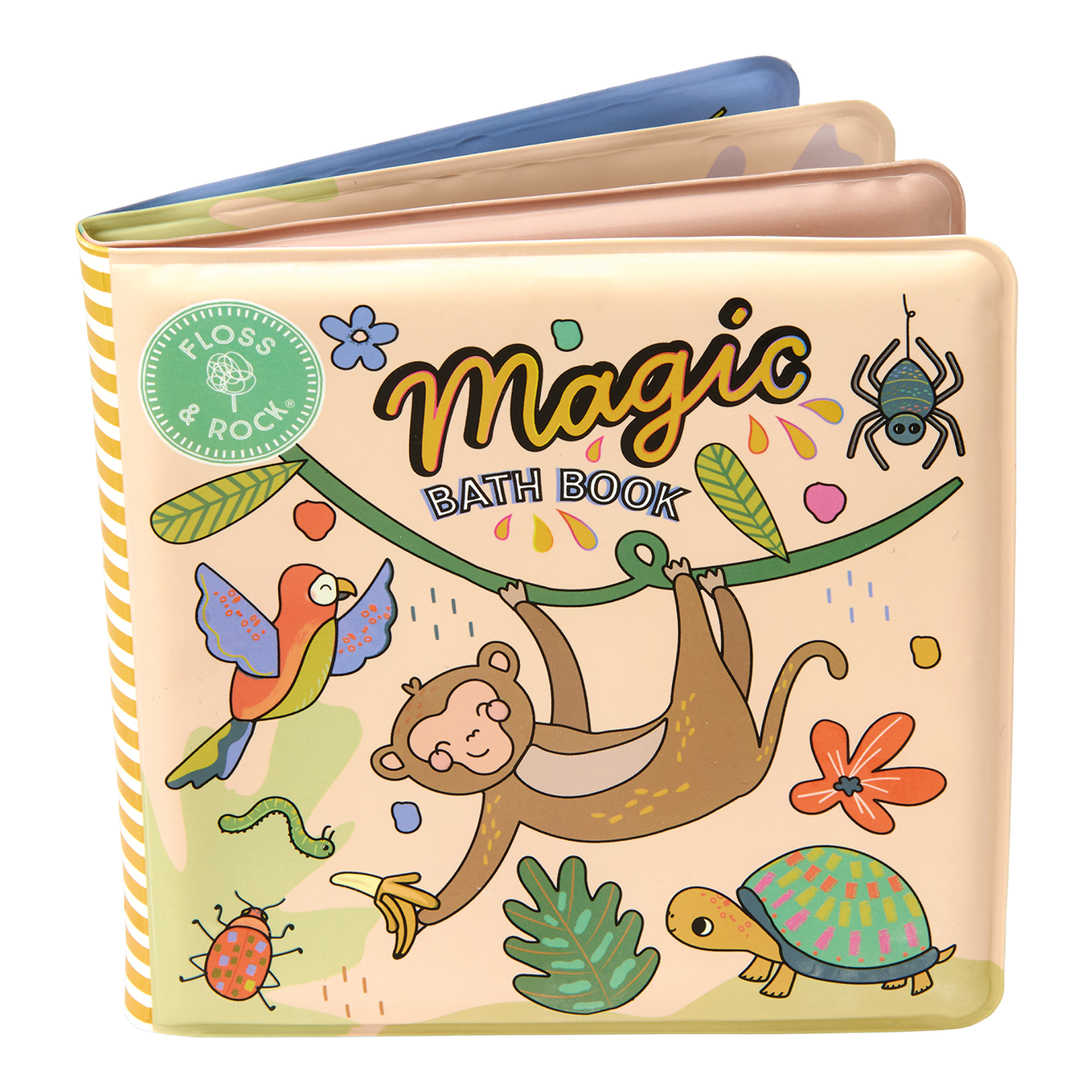 Colour Changing Reusable Bath Book Toy - Jungle design