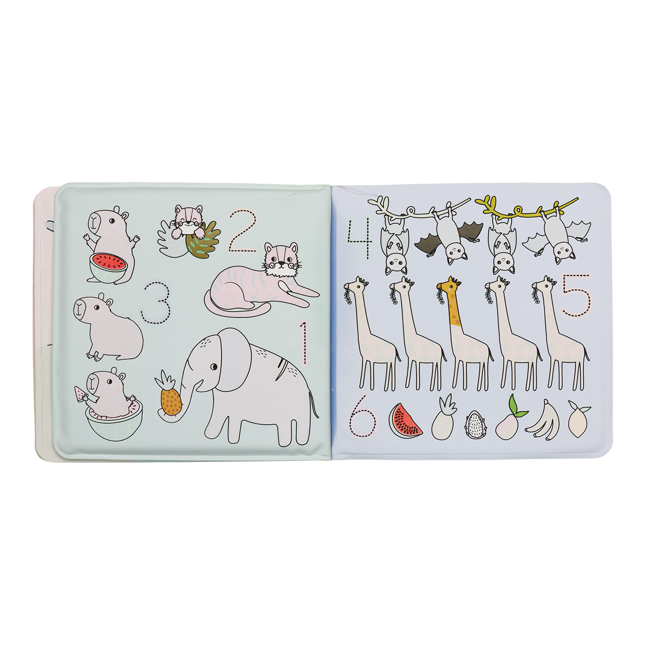 Colour Changing Reusable Bath Book Toy - Jungle design
