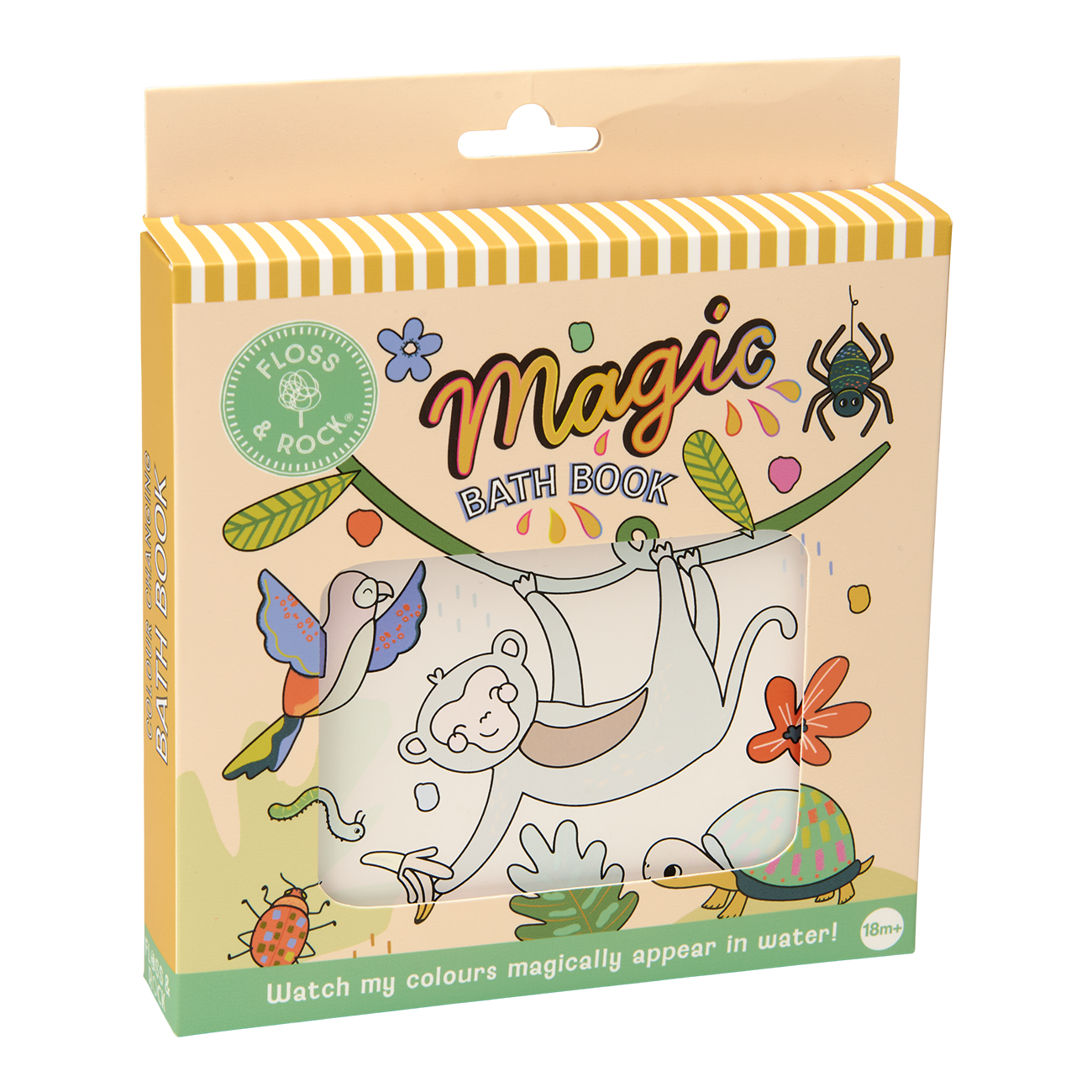 Colour Changing Reusable Bath Book Toy - Jungle design