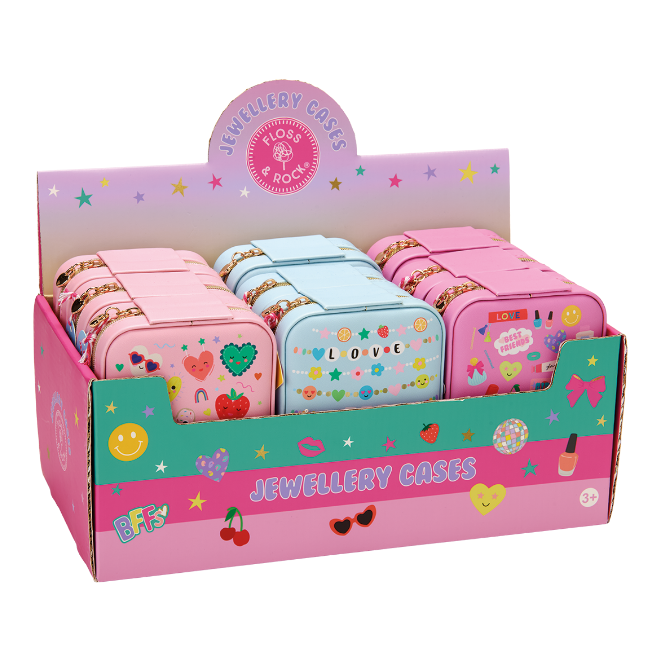 Portable jewellery case in 3 fun designs!