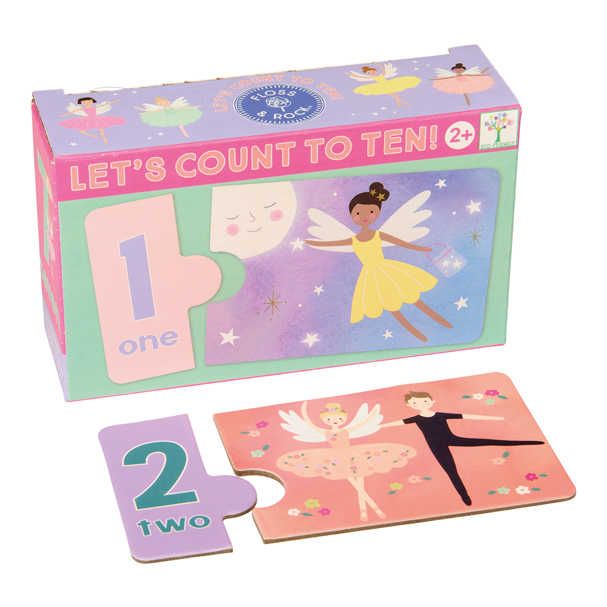 Count to ten game - children's educational travel toy game - Enchanted design