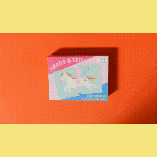 Heads & Tails game - children's educational travel toy game 