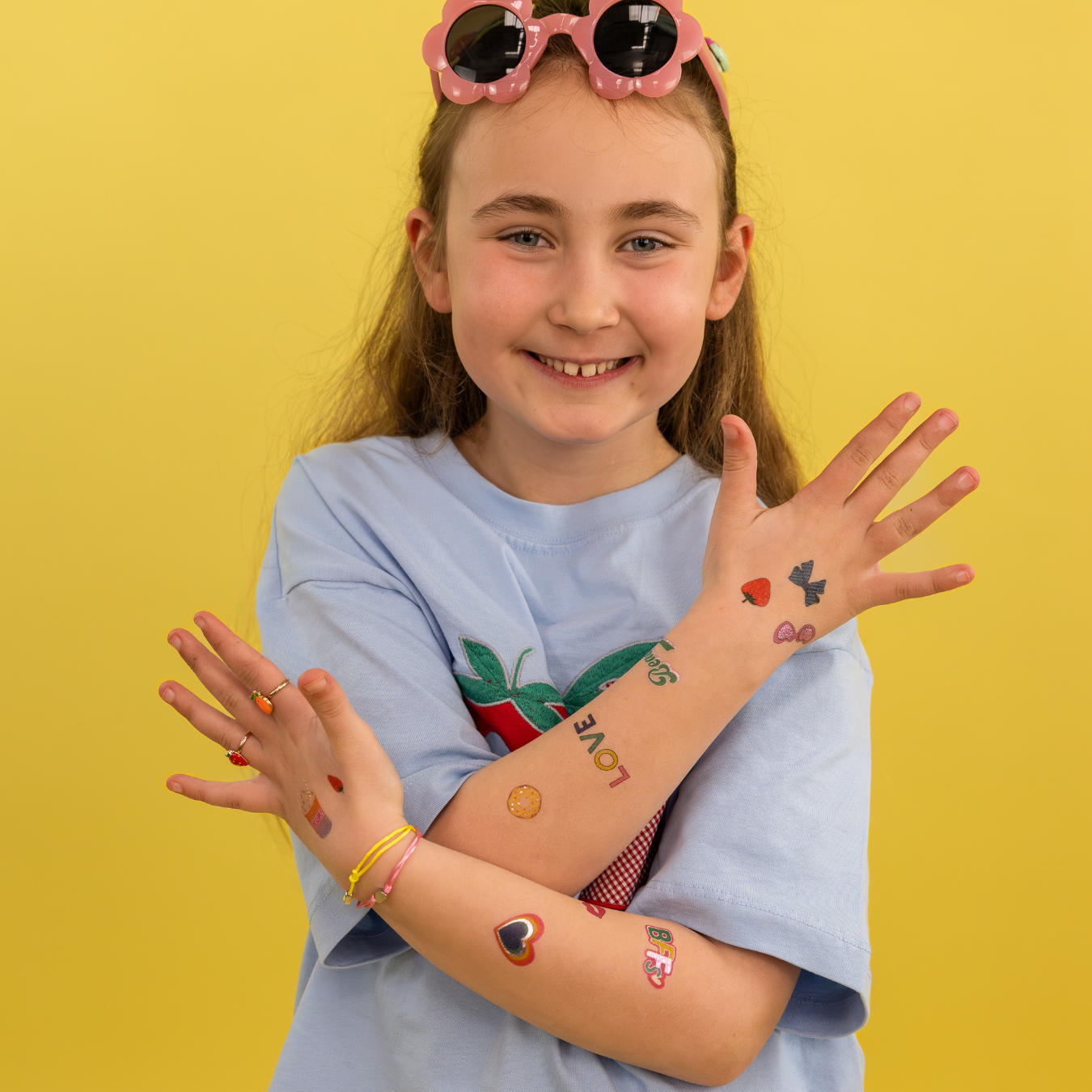 Temporary Tattoos with foiling design - Fashion Friends design