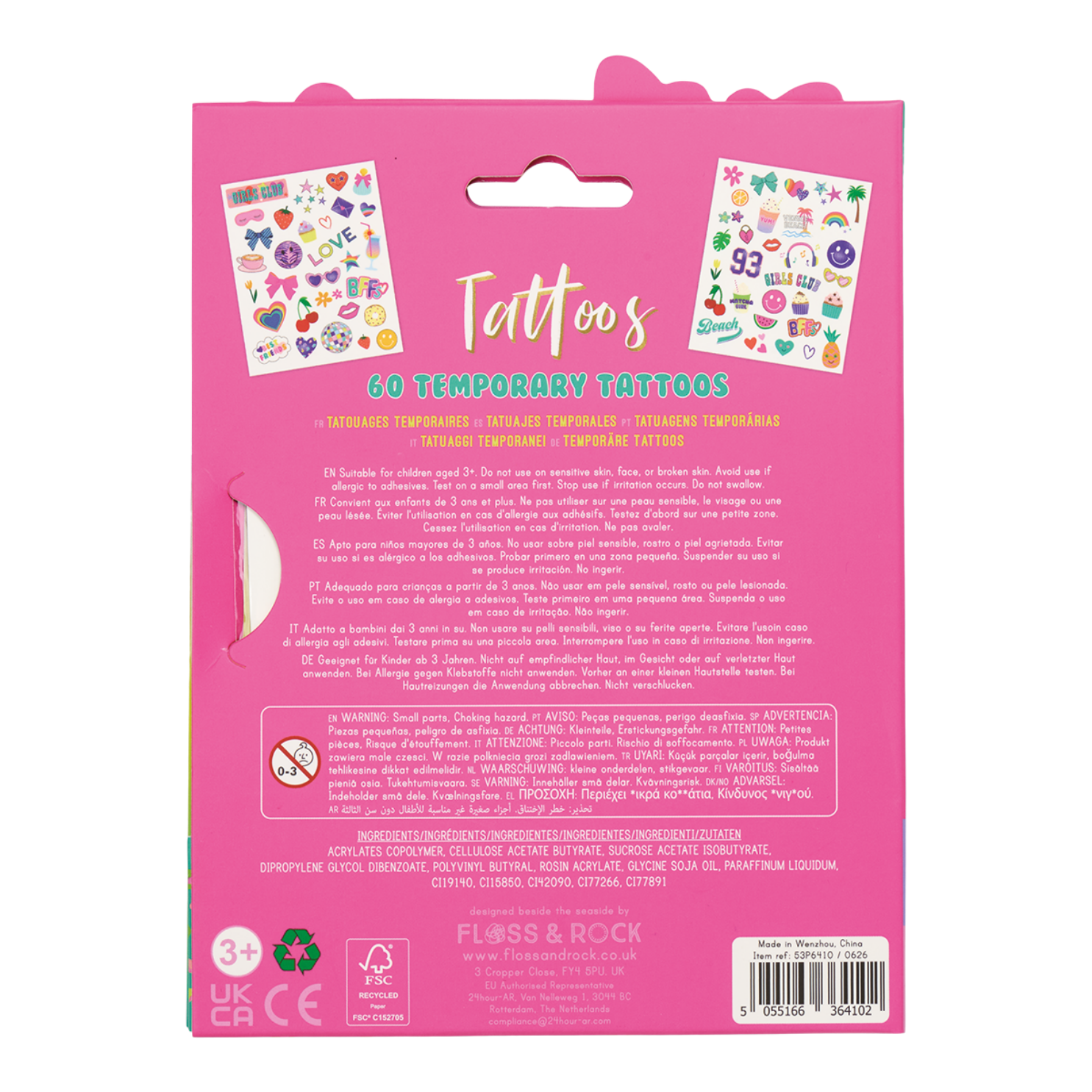 Temporary Tattoos with foiling design - Fashion Friends design