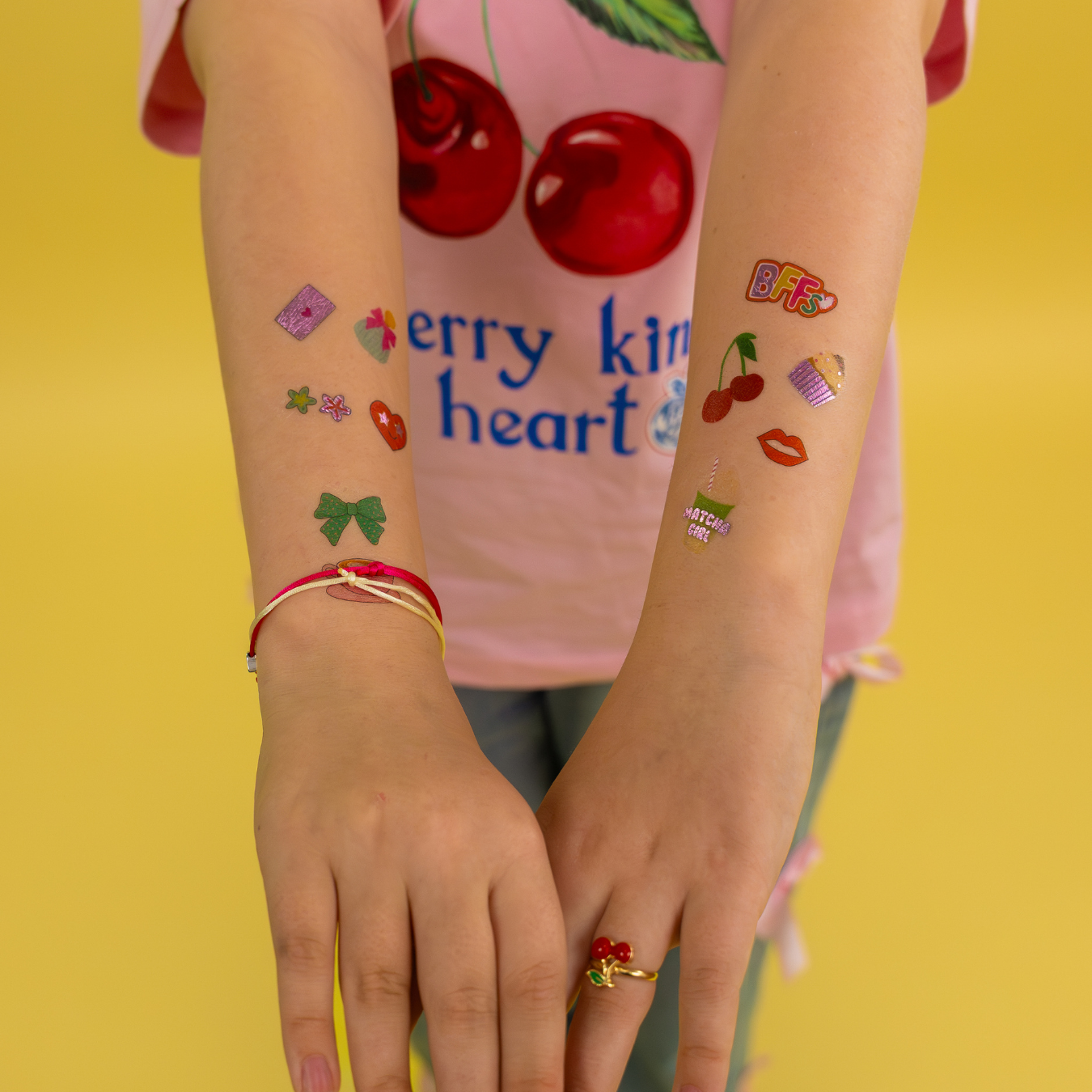 Temporary Tattoos with foiling design - Fashion Friends design