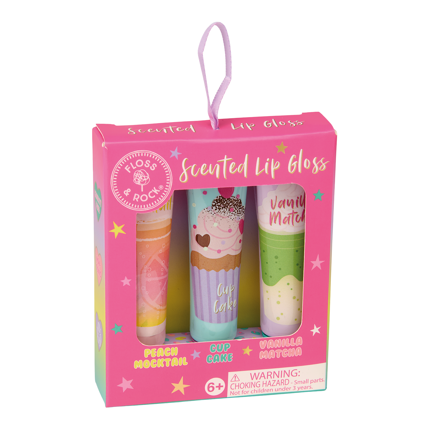 Set of 3 Scented Lip Glosses - children's gift