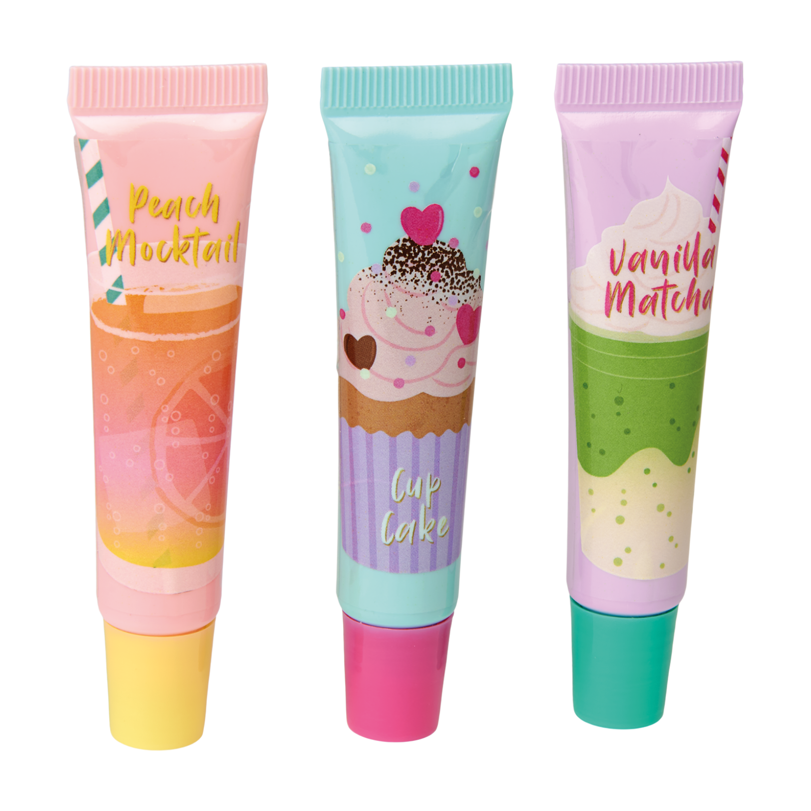 Set of 3 Scented Lip Glosses - children's gift