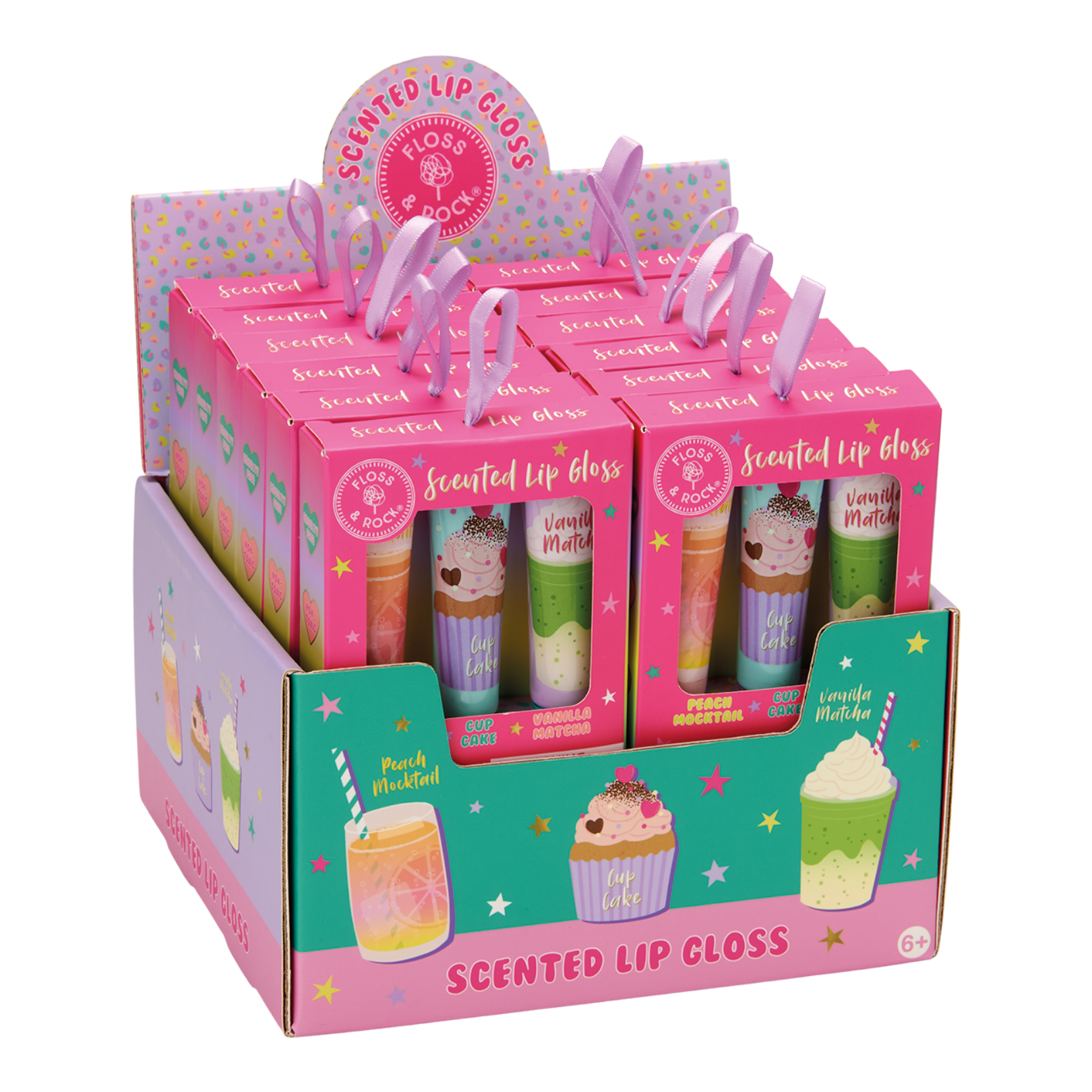 Set of 3 Scented Lip Glosses - children's gift