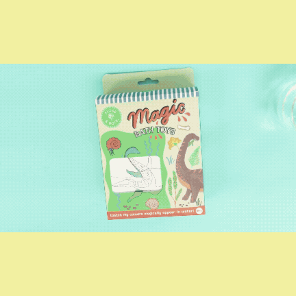 Colour Changing Reusable Bath Puzzle Toy - Dinosaur design
