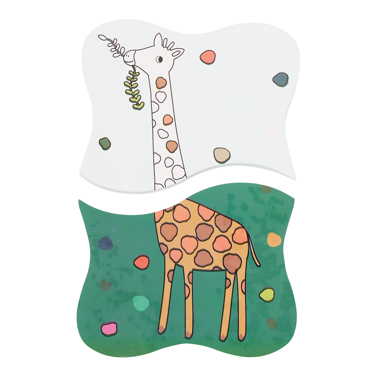 Colour Changing Reusable Bath Puzzle Toy - Jungle design