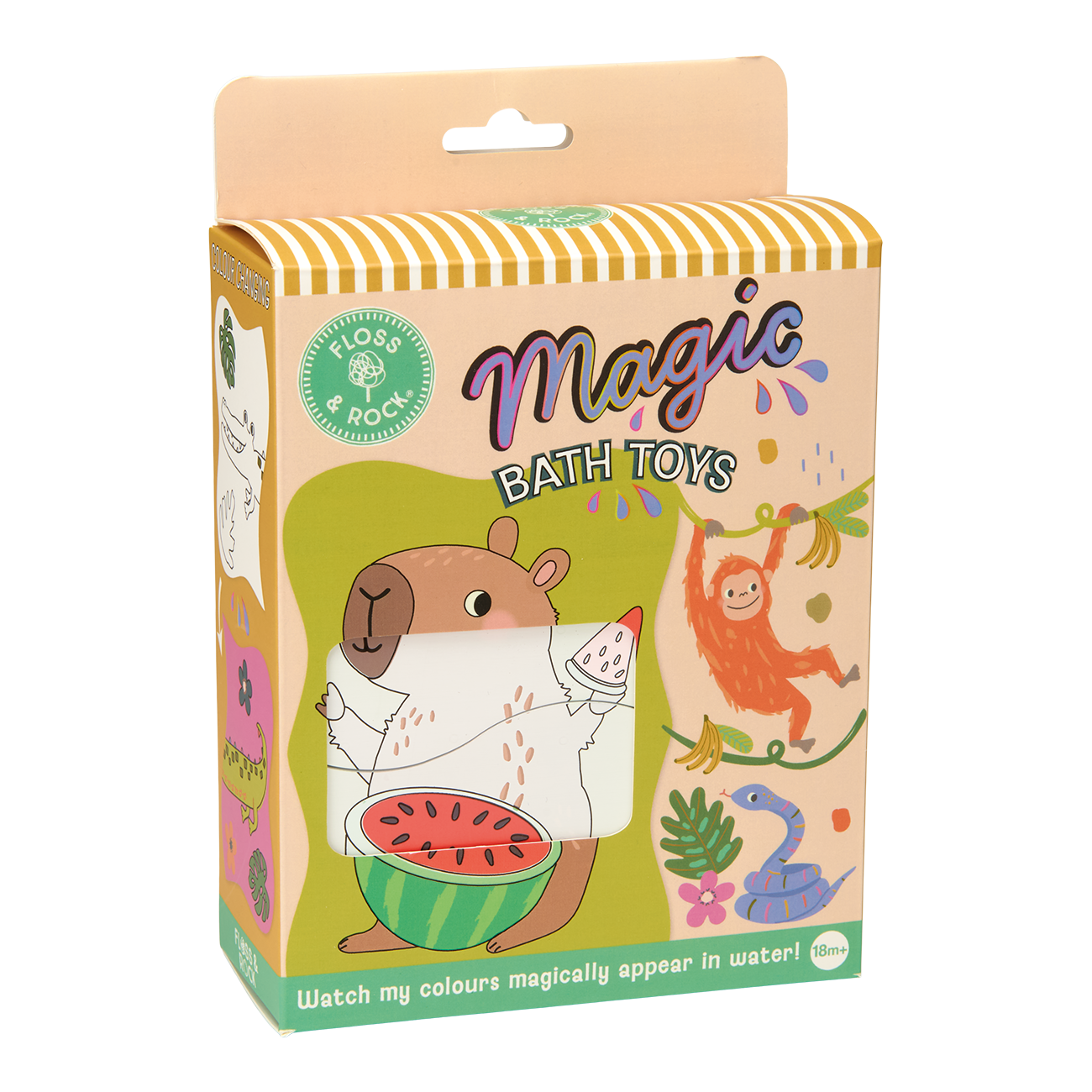 Colour Changing Reusable Bath Puzzle Toy - Jungle design