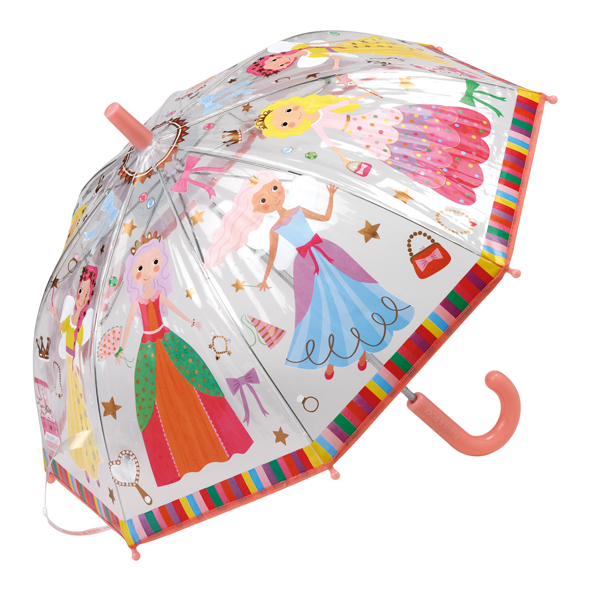 Colour changing umbrella - princess transparent design