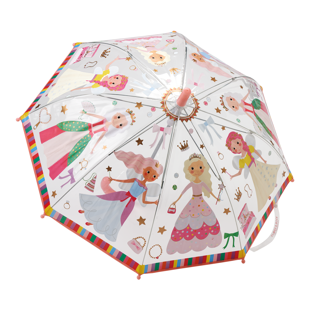 Colour changing umbrella - princess transparent design