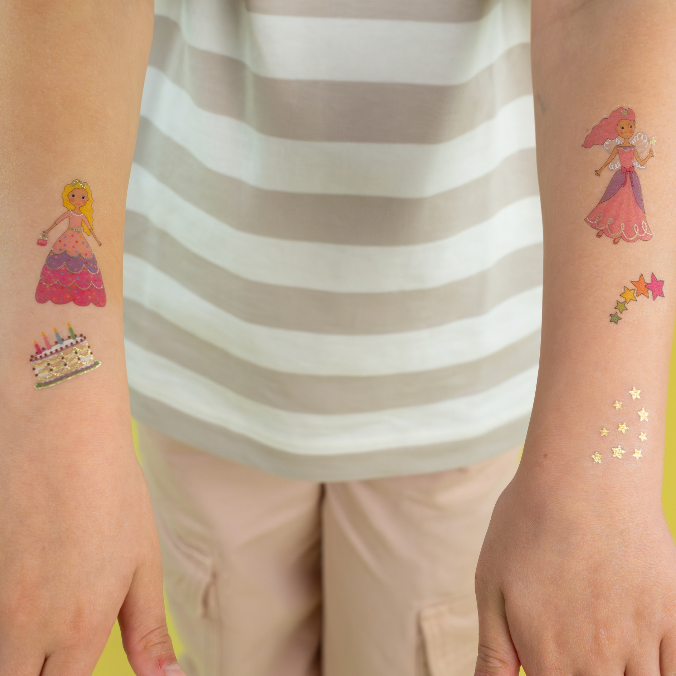 Temporary Tattoos with foiling design - Princess design