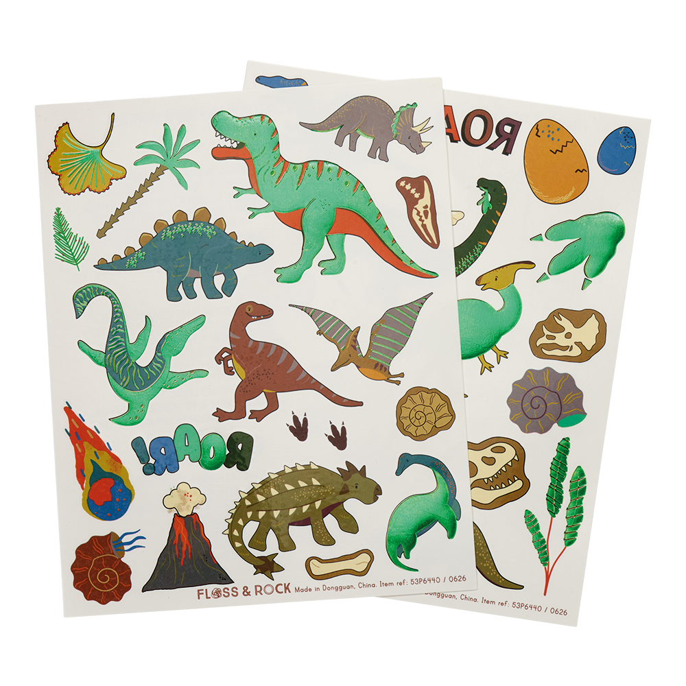 Temporary Tattoos with foiling design - Dinosaur design