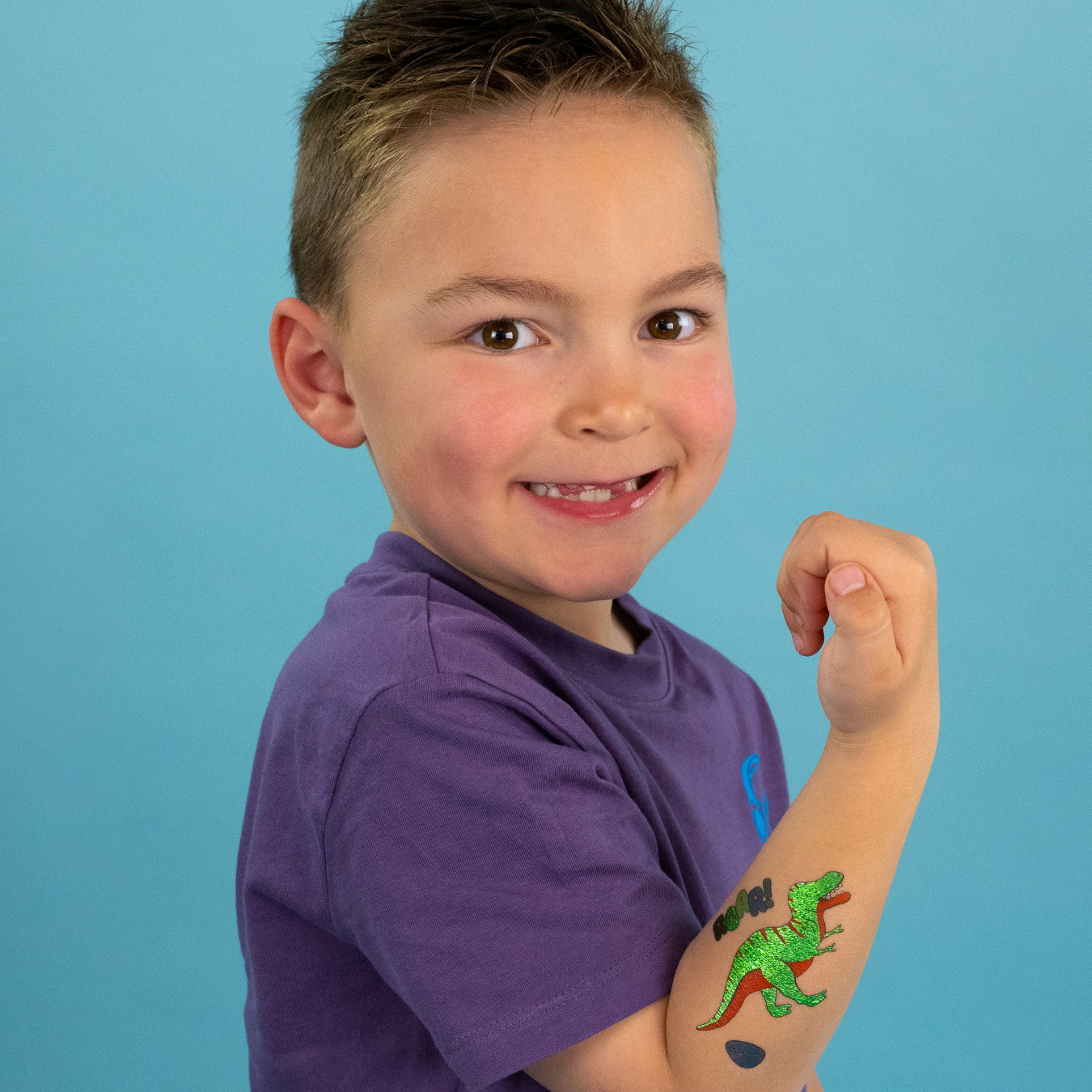 Temporary Tattoos with foiling design - Dinosaur design