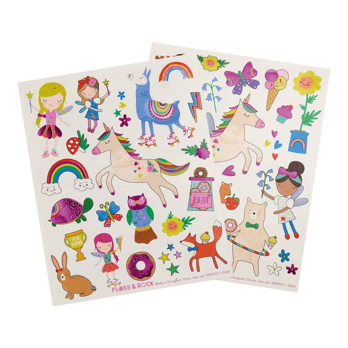 Temporary Tattoos with foiling design - Rainbow Fairy design