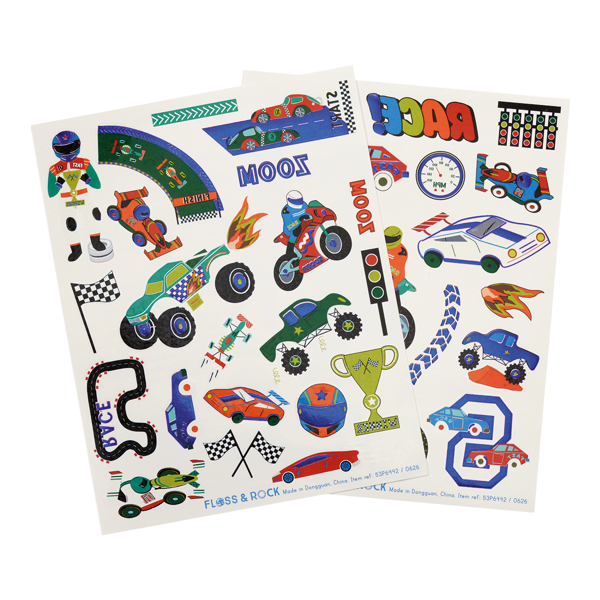 Temporary Tattoos with foiling design - Cars design