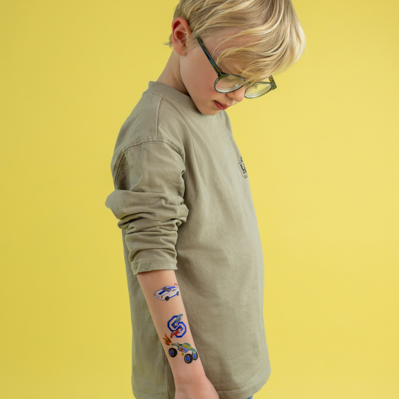 Temporary Tattoos with foiling design - Cars design