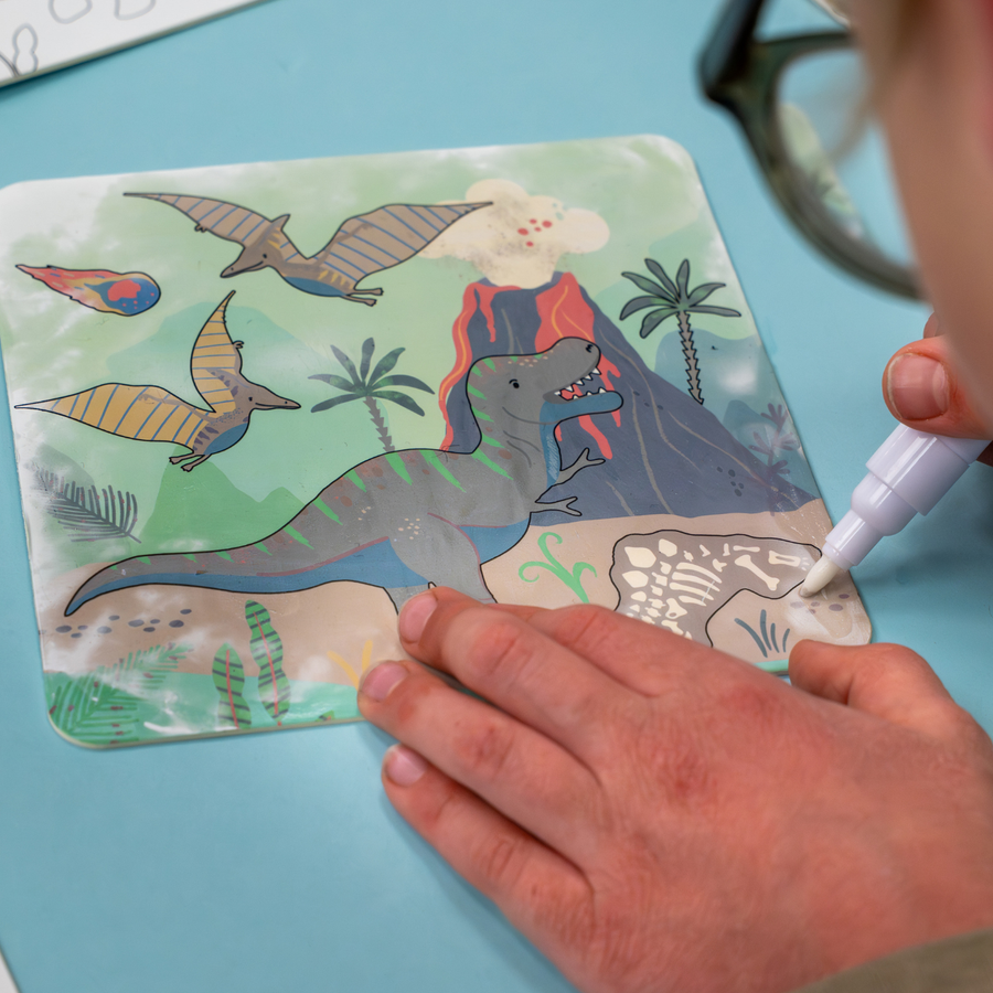 Magic Water Cards (Dinosaur) | Reusable Children's Drawing Cards | Floss & Rock