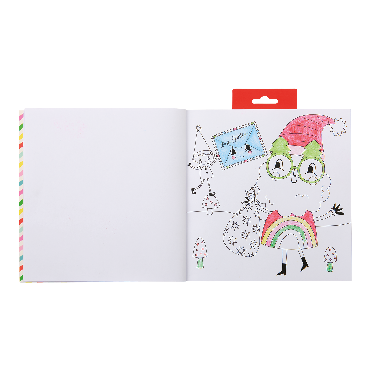Colouring book with stickers and scented cover - Christmas design