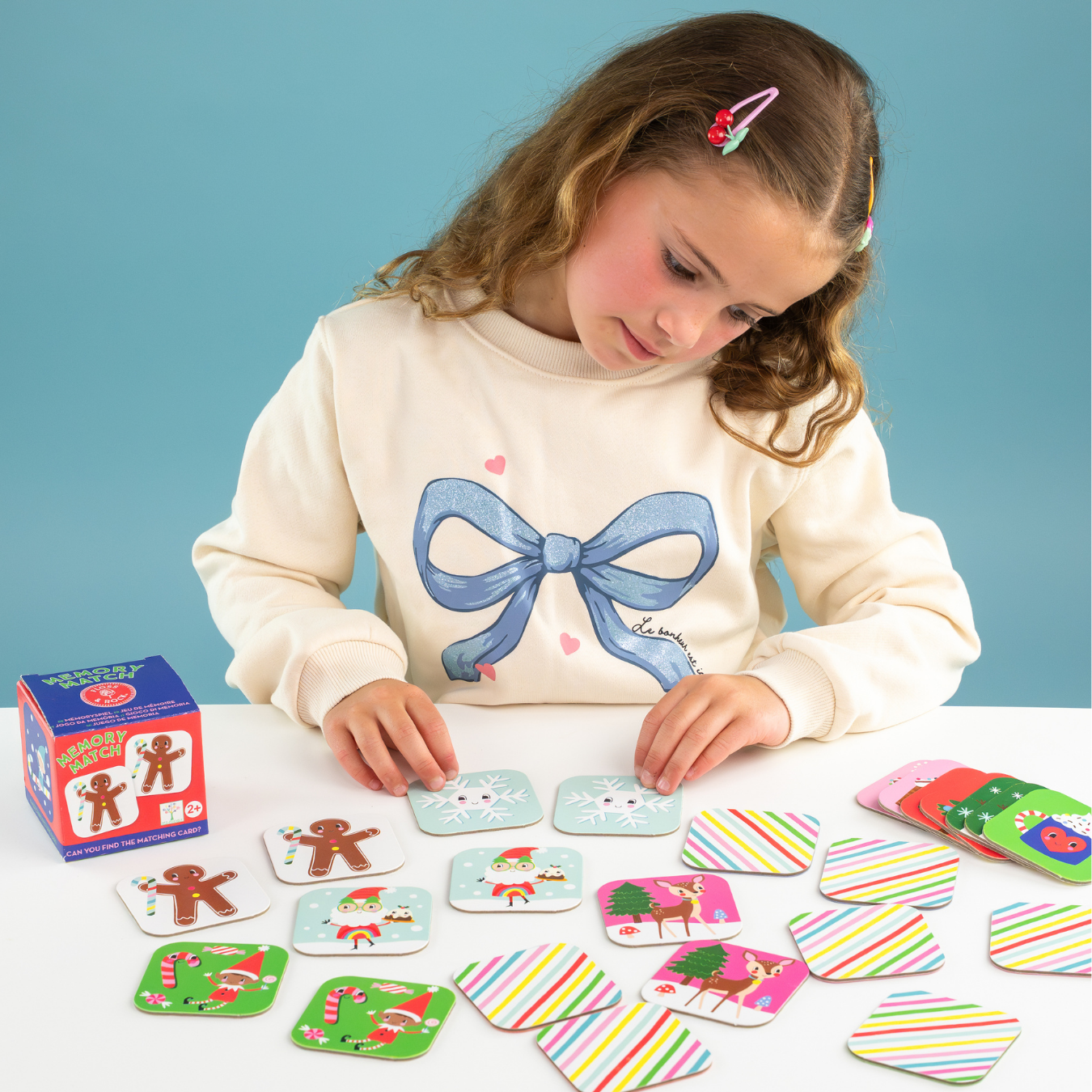 Memory Match (Christmas design) - fun educational travel game for children