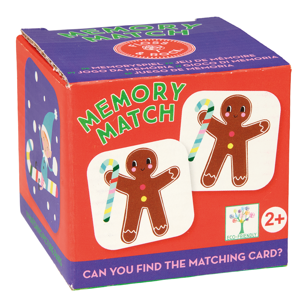 Memory Match (Christmas design) - fun educational travel game for children