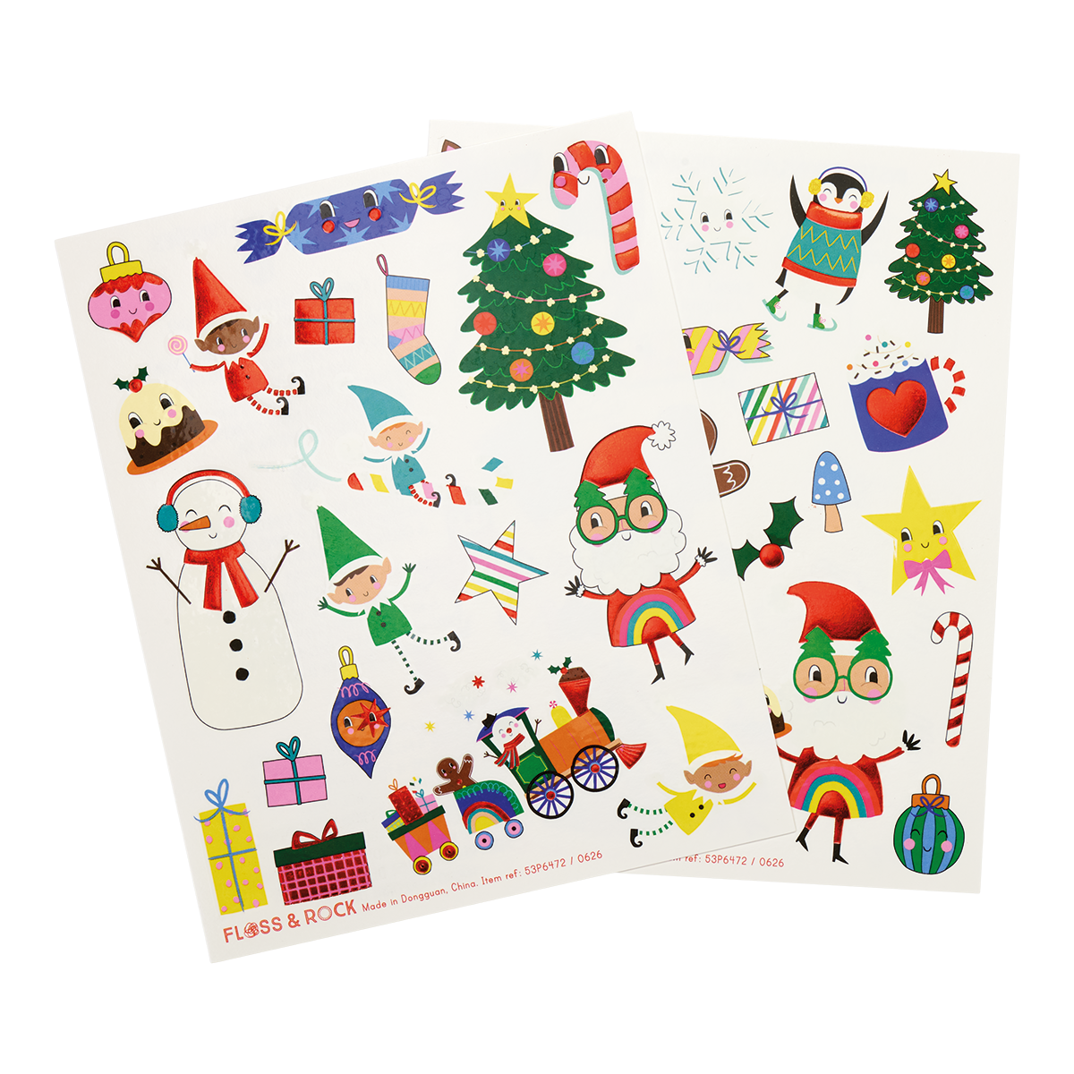 Temporary Tattoos with foiling design - Christmas design