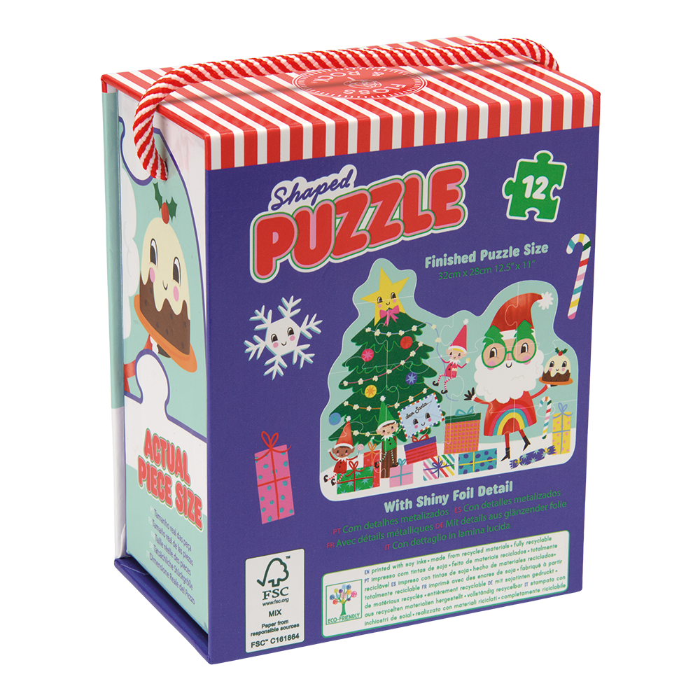 12 piece shaped Jigsaw Puzzle - Christmas design