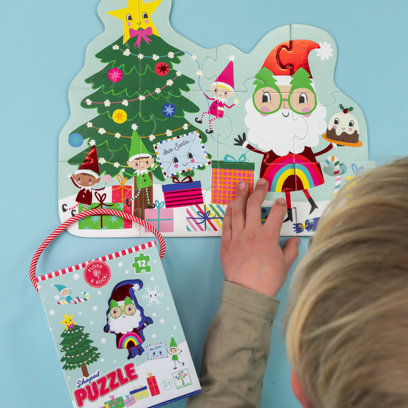 12 piece shaped Jigsaw Puzzle - Christmas design
