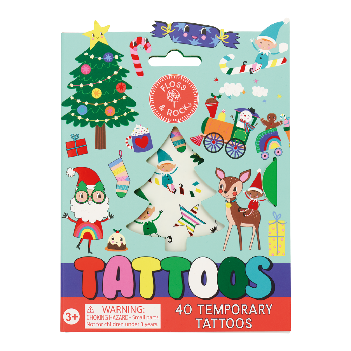 Temporary Tattoos (Christmas | Children's Toy | Floss & Rock