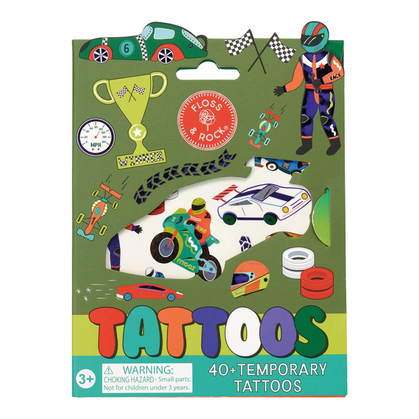 Temporary Tattoos (Cars) | Children's Toy | Floss & Rock