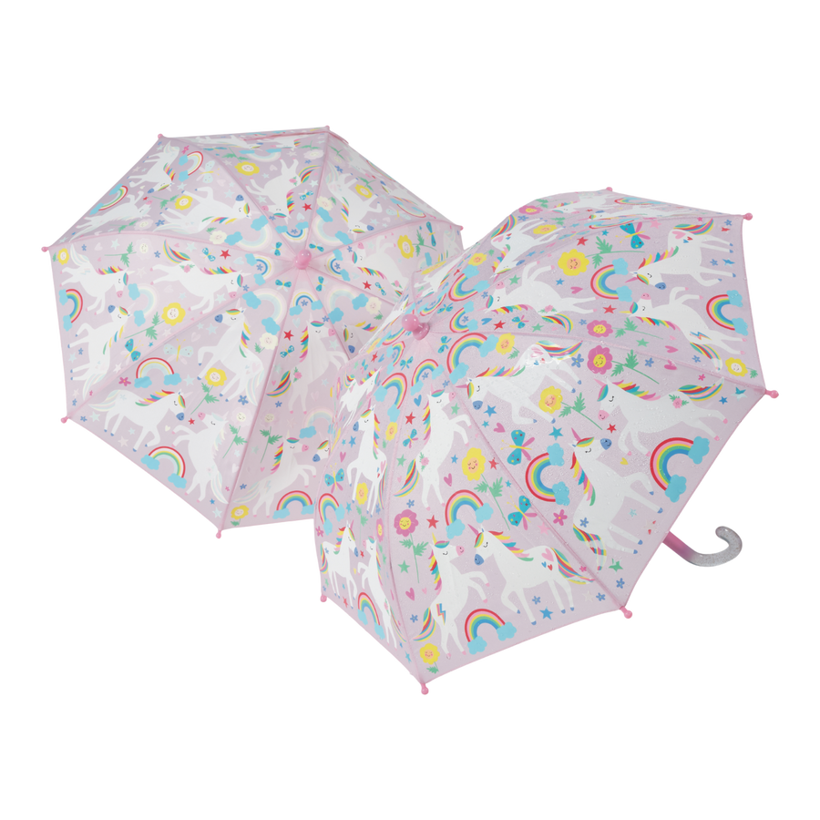 Colour Changing Umbrella - Rainbow Unicorn