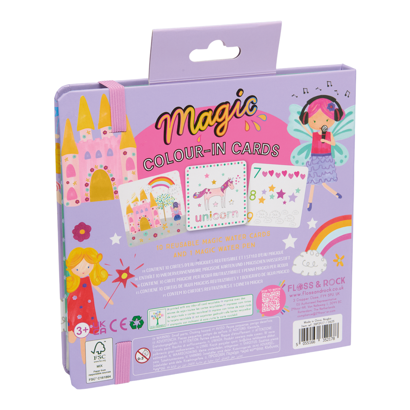 Magic Colour Changing Water Cards - Fairy Unicorn