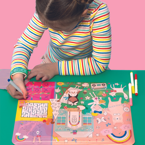 Colouring Fun & Games Mat - Jungle