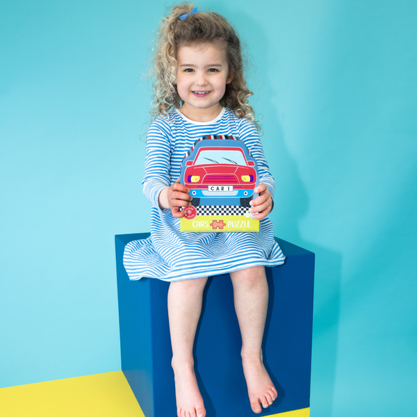 Stack & Play - Cars (incl wooden play pieces) - Floss & Rock - 2yrs