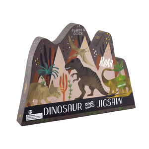 80 Piece "Dino" Shaped Jigsaw with Shaped Box - Dinosaur