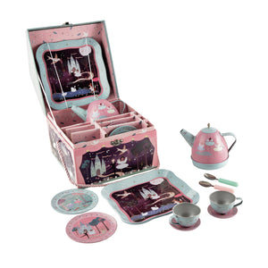 Musical Tin Tea Set 11 Piece - Enchanted
