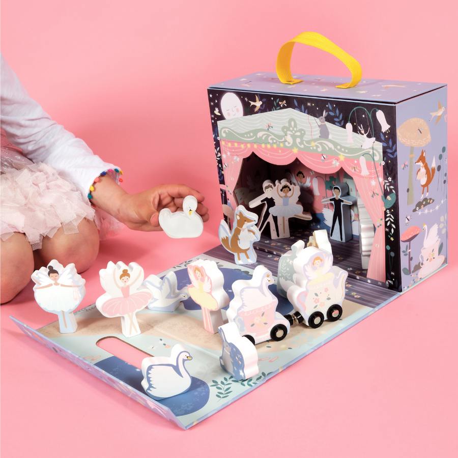 Playbox with Wooden Pieces - Enchanted