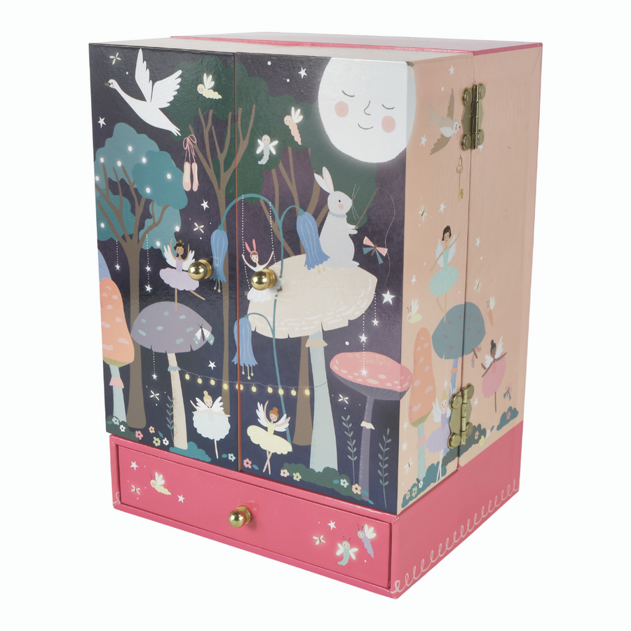 Musical Jewellery Box Wardrobe with Drawer - Enchanted