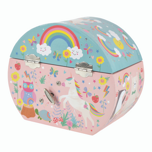 Musical Jewellery Box Oval Shape - Rainbow Fairy