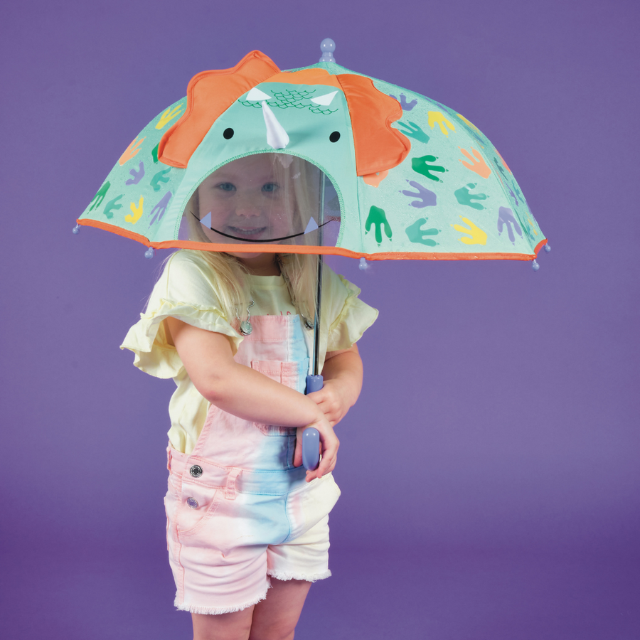 Colour Changing 3D Umbrella - Dinosaur