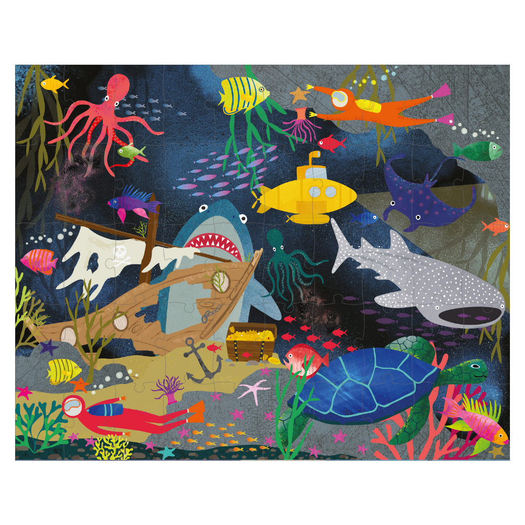 50 Piece Magic Moving Puzzle Deep Sea Eco friendly gifts