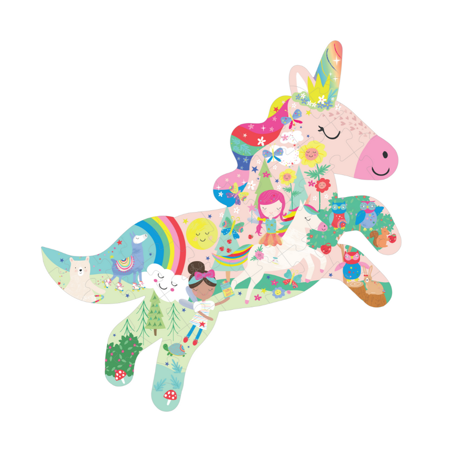 40 Piece Jigsaw - Rainbow Fairy Unicorn