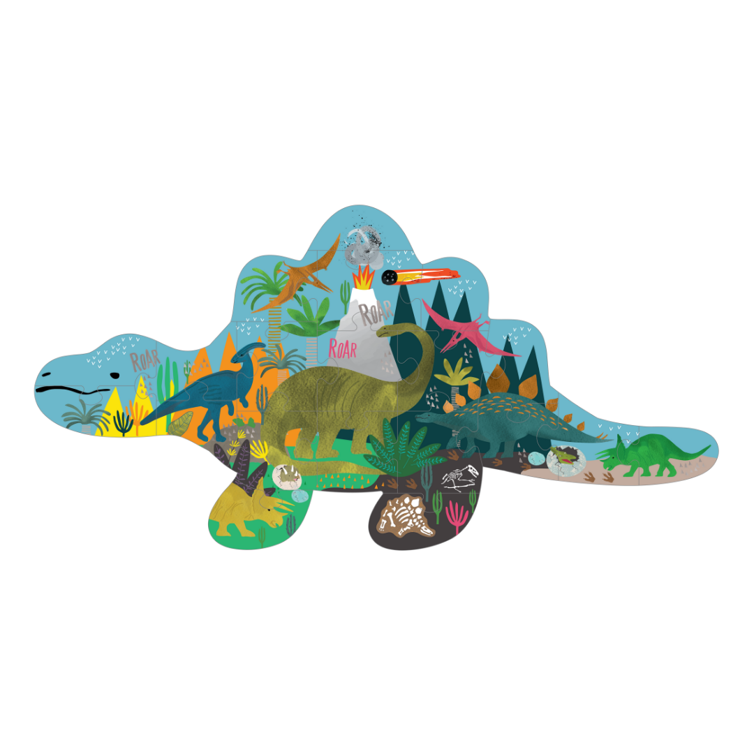 20 Piece Jigsaw - Dinosaur, Eco-friendly gifts & toys for children aged  2-10