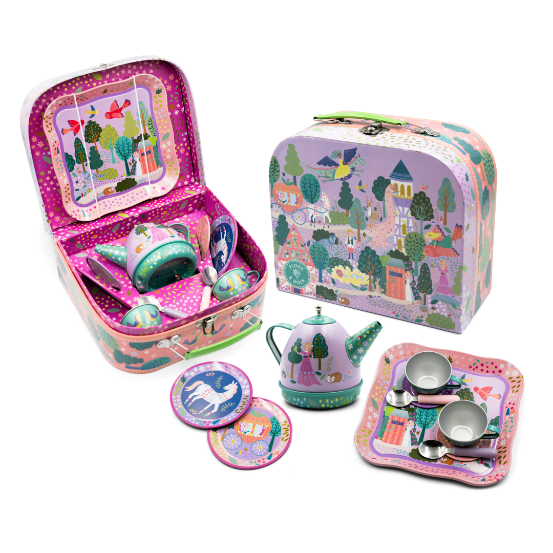 Fairy tin best sale tea set